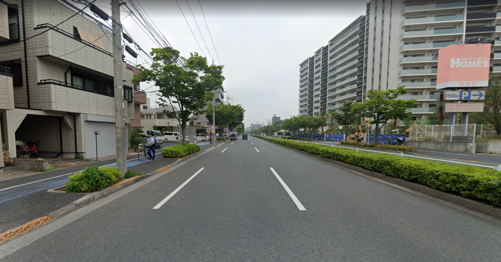東京都江戸川区_2車線道路