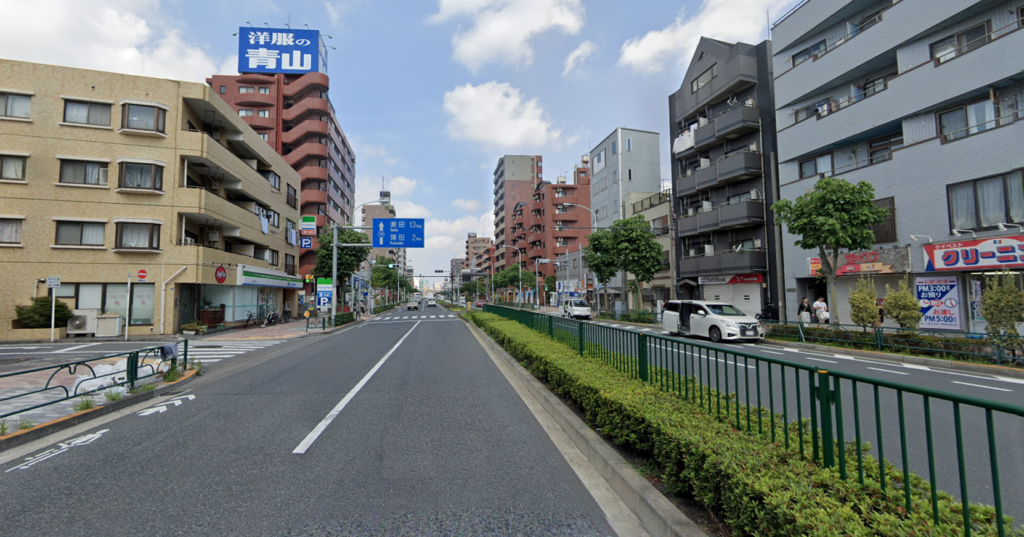 東京都大田区_2車線道路