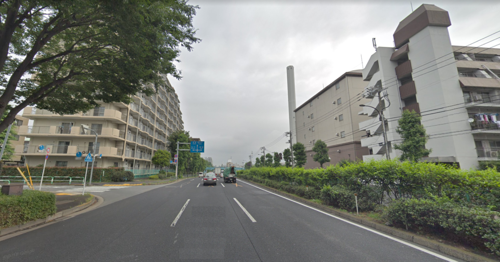 東京都世田谷区_2車線道路