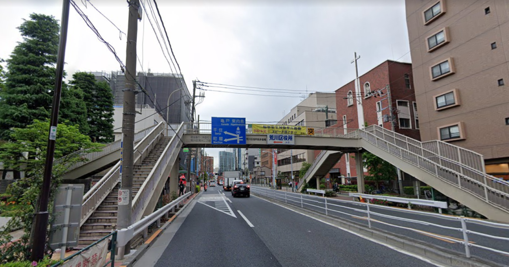 東京都荒川区_2車線道路