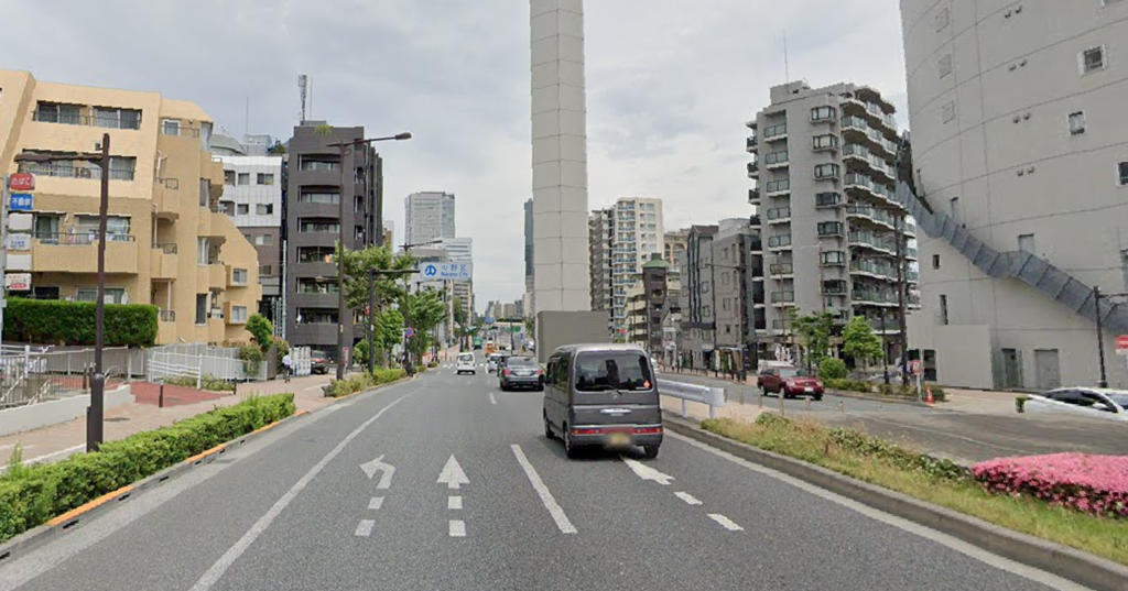 東京都中野区_2車線道路